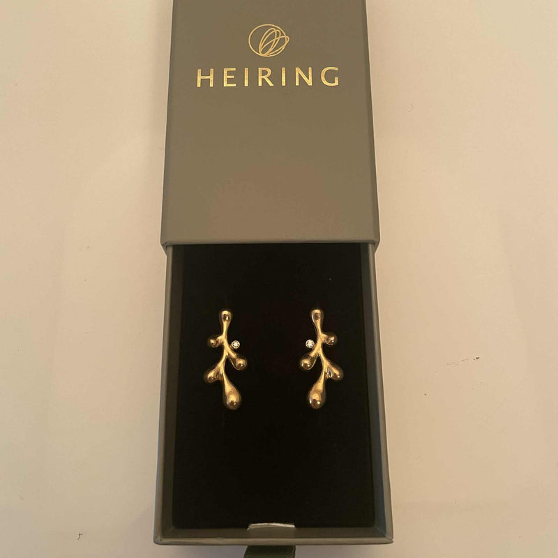 FLOREA Øreringe med diamant