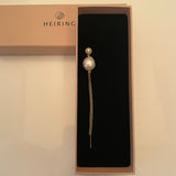 Pearl earring with chains