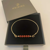 Armring med rød jasper top