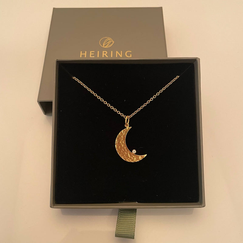MOON pendant small with diamond