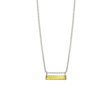 VELA collier in silver with lemon quartz