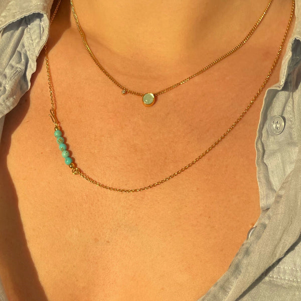 Chain with turquoise