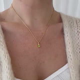 Square pendant White Topaz