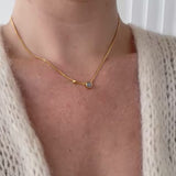 Koulè collier med turkis og kugle