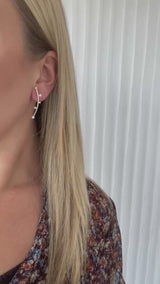 LUNA Øreringe med perler og diamant