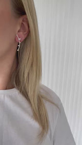 LUNA Øreringe med diamant