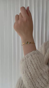 Bangle with HORIZON top blue mix