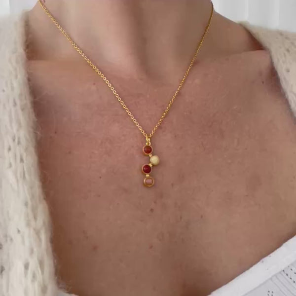 HORIZON pendant red mix