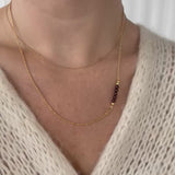 Chain with Garnet