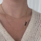 Chain with Black agate