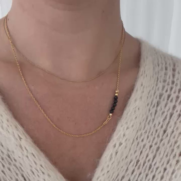 Chain with Black agate