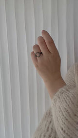Dreamcatcher ring with diamond