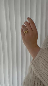 MILLE Ring NO. 4 i blank med brillant