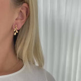 FLOREA Øreringe med diamant