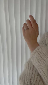 MILLE Ring NO. 2 in polished with diamond
