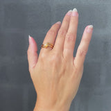 LOOP ring with grey moonstone