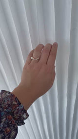 LUNA Ring med perler