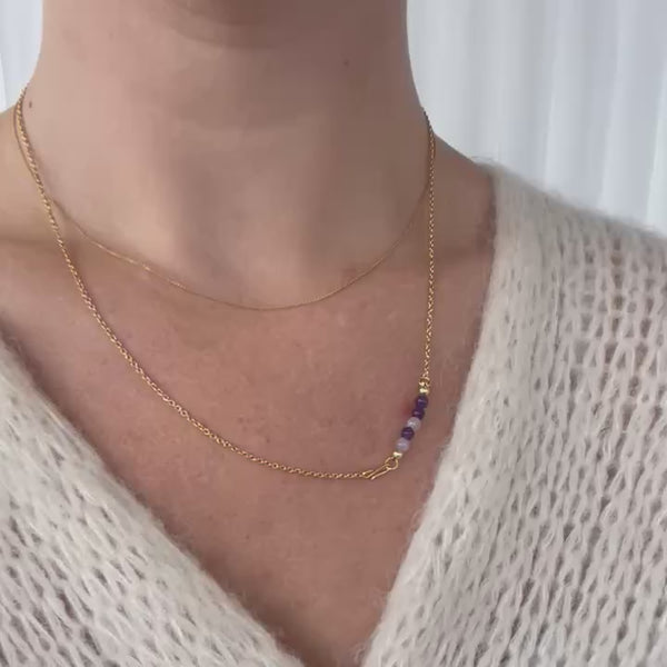 Chain with mixed Amethyst