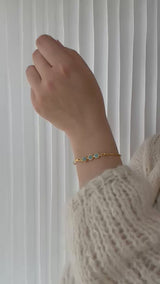 Koulè top with aquamarine for bangle