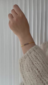 Grey moonstone top for bangle