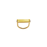 VELA ring im Silber mit Lemonquarz