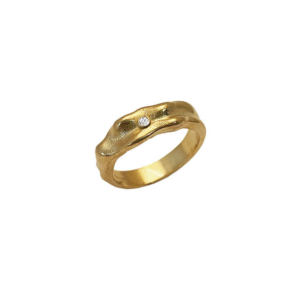 MELO Ring med diamant