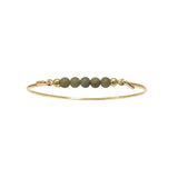 Armring med grøn alashan top