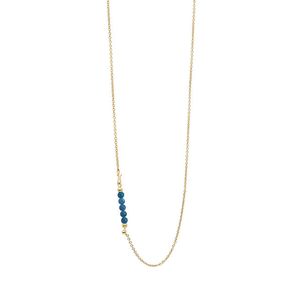 Chain with blue apatite