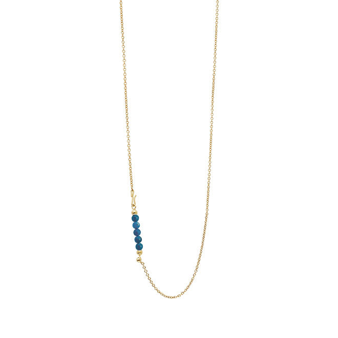 Chain with blue apatite
