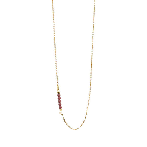 Chain with pink rhodonite