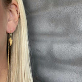 Konkylie earring with chain