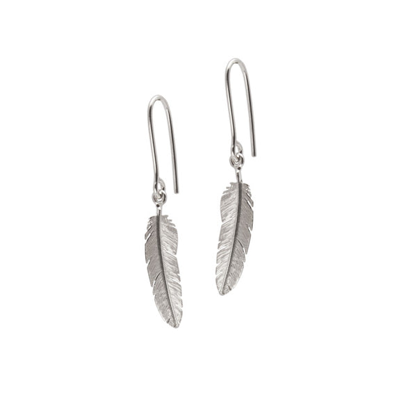 Feather earhook with small feather