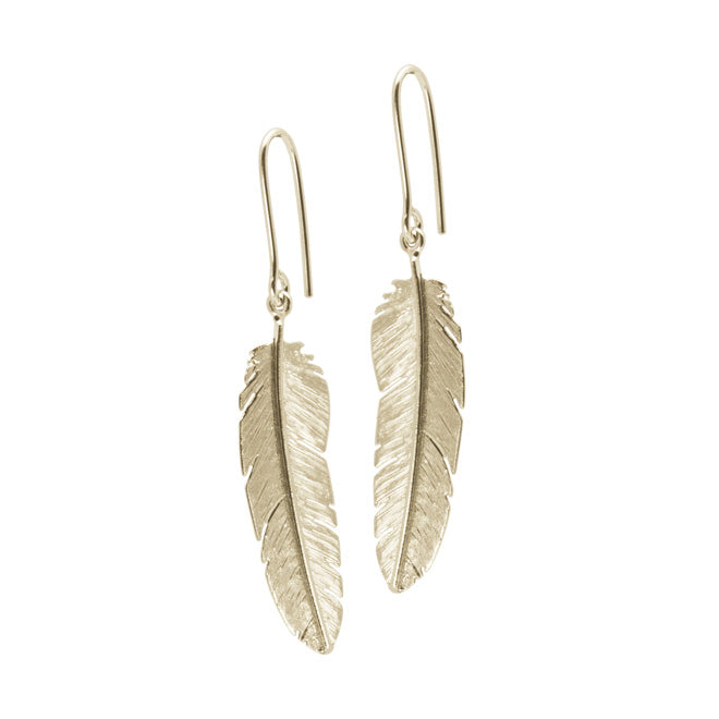 Feather earhook with medium feather