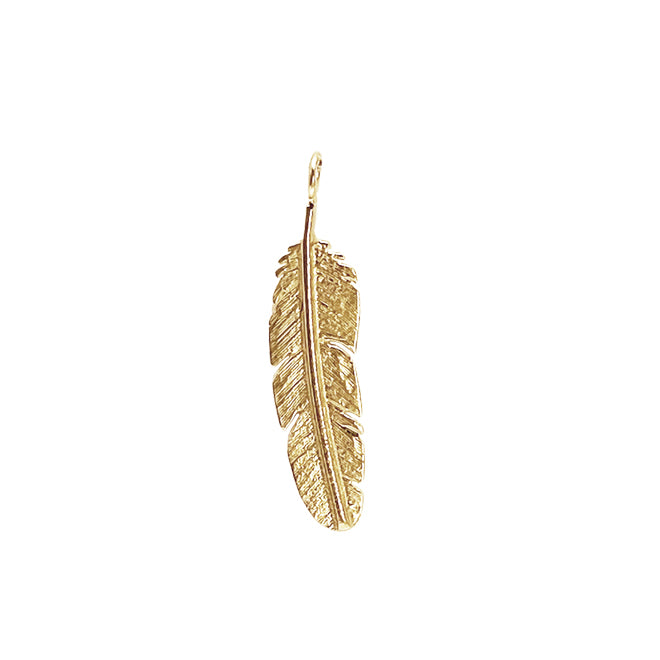 Feather pendant for bangle