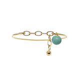 Turquoise for bangle with chain