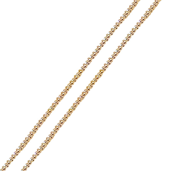 Popcorn chain in goldplated Silver