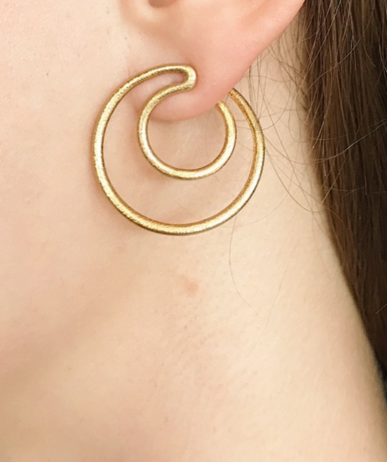 Double wire earring